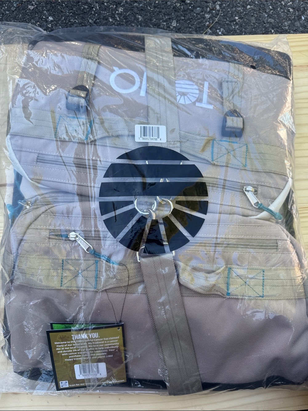 Tobiq 60l and toiletry bag